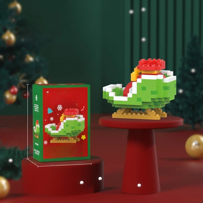 Compatible With Small Particles Christmas Building Blocks Suit Children Assembled Christmas Tree Toys Santa Claus