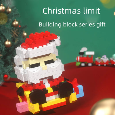 Compatible With Small Particles Christmas Building Blocks Suit Children Assembled Christmas Tree Toys Santa Claus