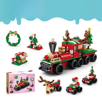 Compatible With Small Particles Christmas Building Blocks Suit Children Assembled Christmas Tree Toys Santa Claus