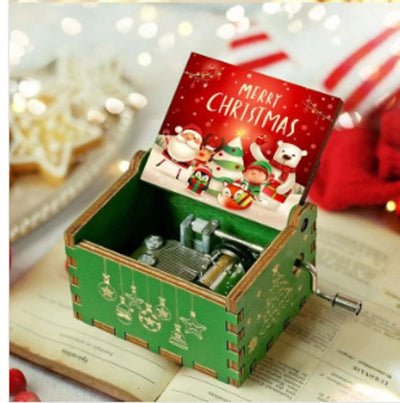 Christmas Fashion Cartoon Wood Festival Music Box