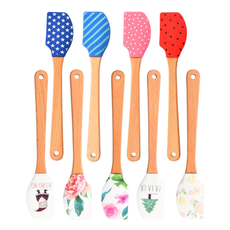 Spot Small Silicone Spatula Christmas Spatula Cream Spatula Split Butter Spatula Baking Tools