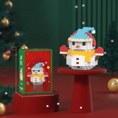 Compatible With Small Particles Christmas Building Blocks Suit Children Assembled Christmas Tree Toys Santa Claus