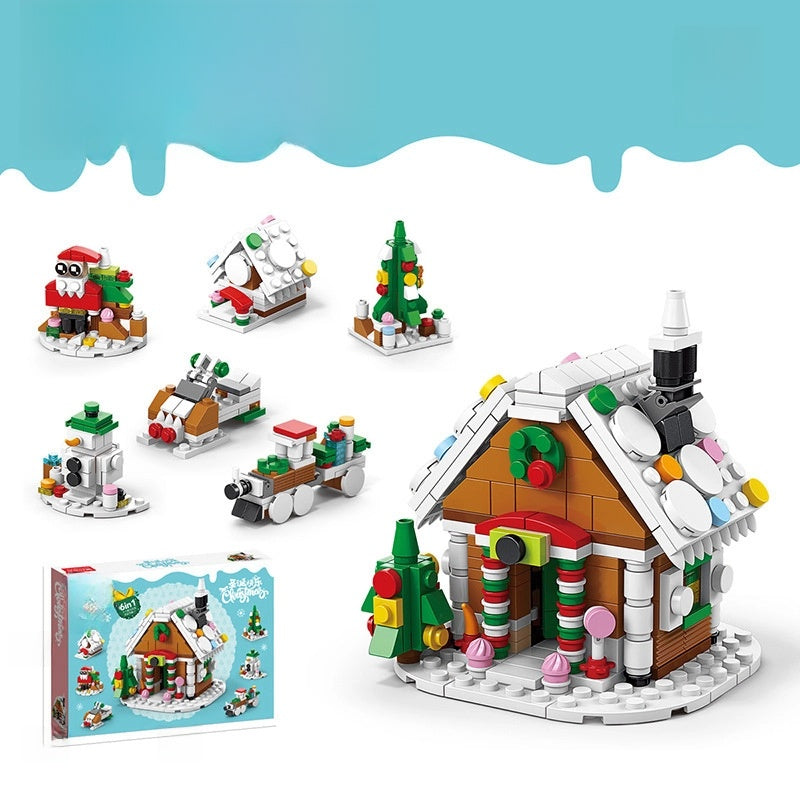 Compatible With Small Particles Christmas Building Blocks Suit Children Assembled Christmas Tree Toys Santa Claus