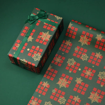 Christmas Gift Wrapping Paper Thickened Christmas Cowhide Wrapping Paper Christmas Tree Elk Gift Box Wrapping Paper