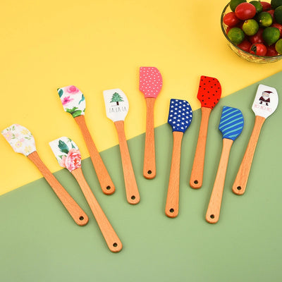 Spot Small Silicone Spatula Christmas Spatula Cream Spatula Split Butter Spatula Baking Tools