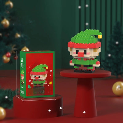 Compatible With Small Particles Christmas Building Blocks Suit Children Assembled Christmas Tree Toys Santa Claus