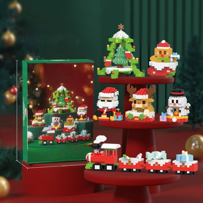 Compatible With Small Particles Christmas Building Blocks Suit Children Assembled Christmas Tree Toys Santa Claus