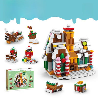 Compatible With Small Particles Christmas Building Blocks Suit Children Assembled Christmas Tree Toys Santa Claus