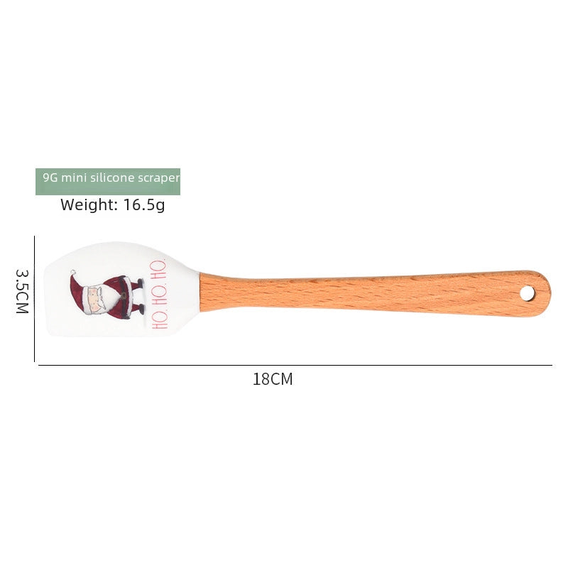 Spot Small Silicone Spatula Christmas Spatula Cream Spatula Split Butter Spatula Baking Tools